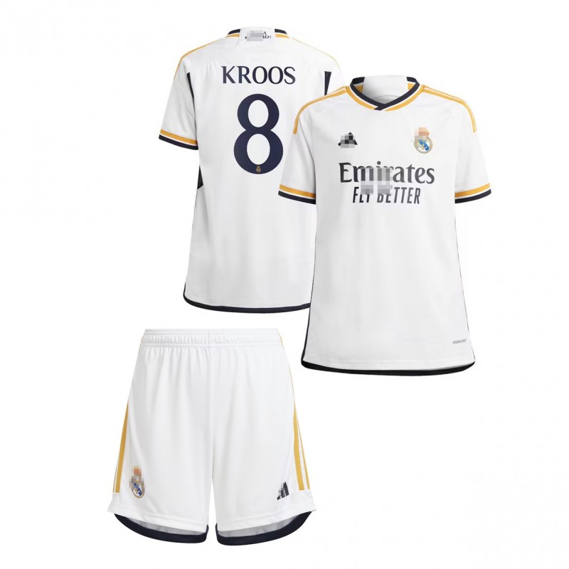 Camiseta Kroos 8 Real Madrid 2023/2024 Home Niño Kit